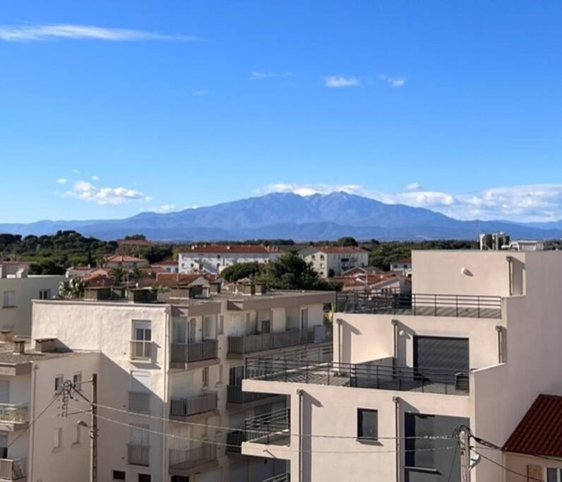 Studio Cote Plage Tout Equipe Vue Sur Le Canigou Canet-en-Roussillon Esterno foto