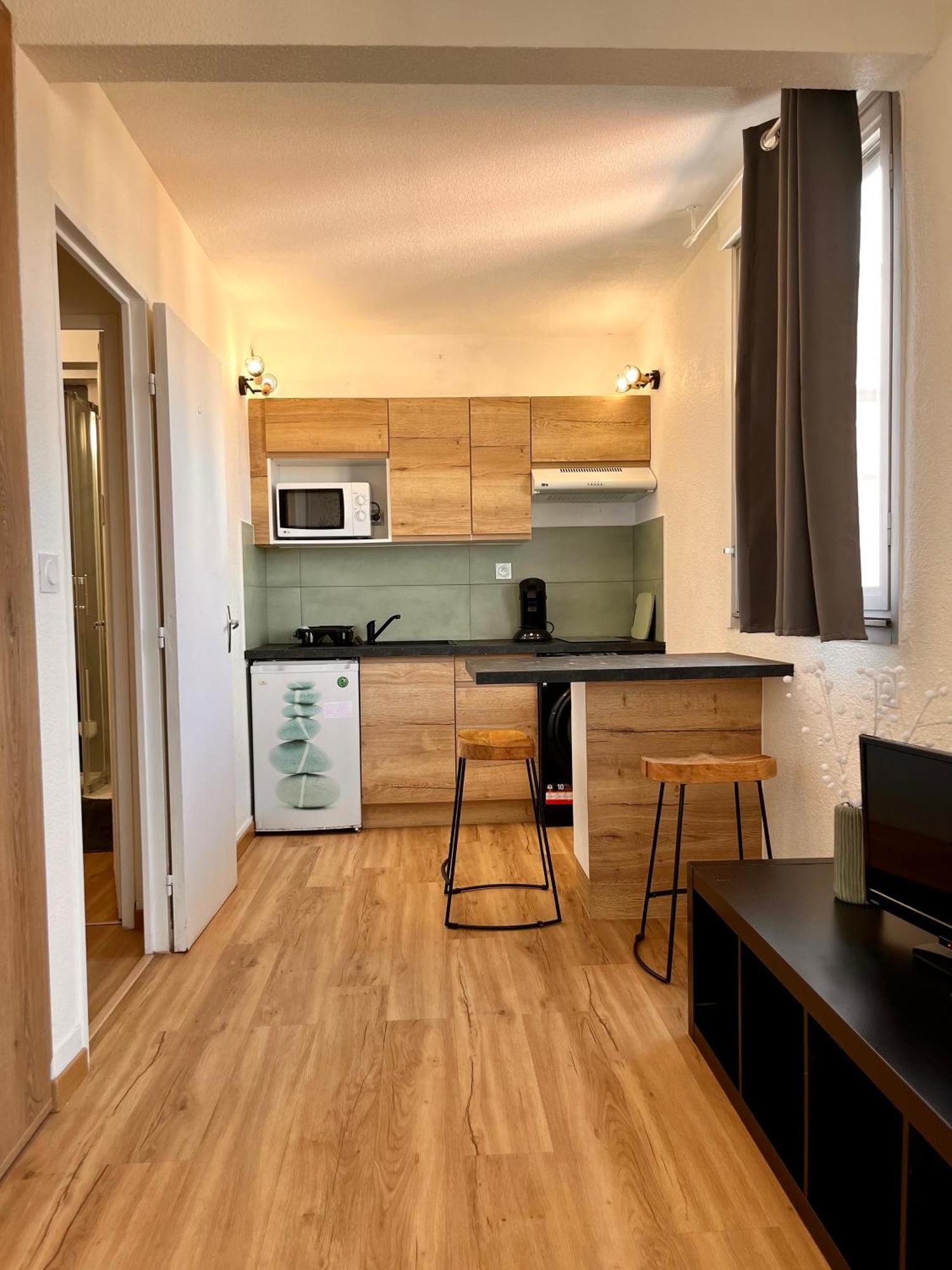 Studio Cote Plage Tout Equipe Vue Sur Le Canigou Canet-en-Roussillon Esterno foto